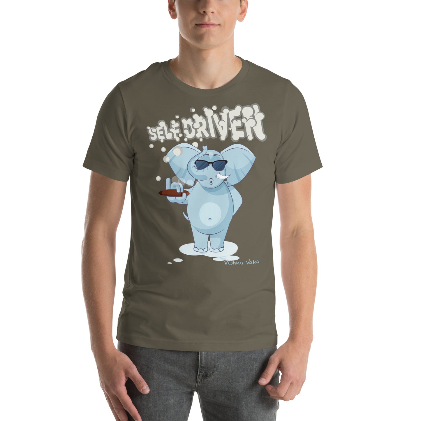 Self Driven, Smoking Elephant shirt