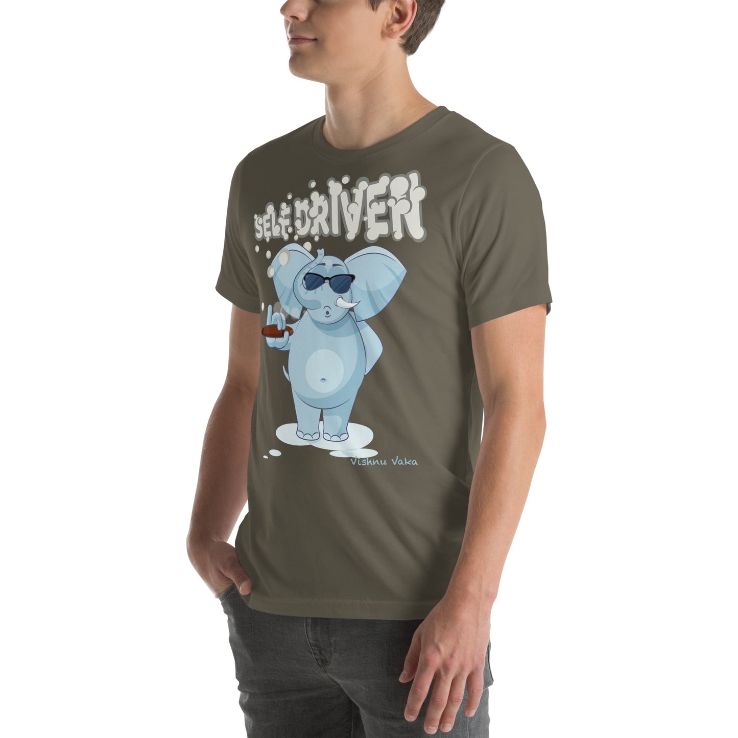Self Driven, Smoking Elephant shirt