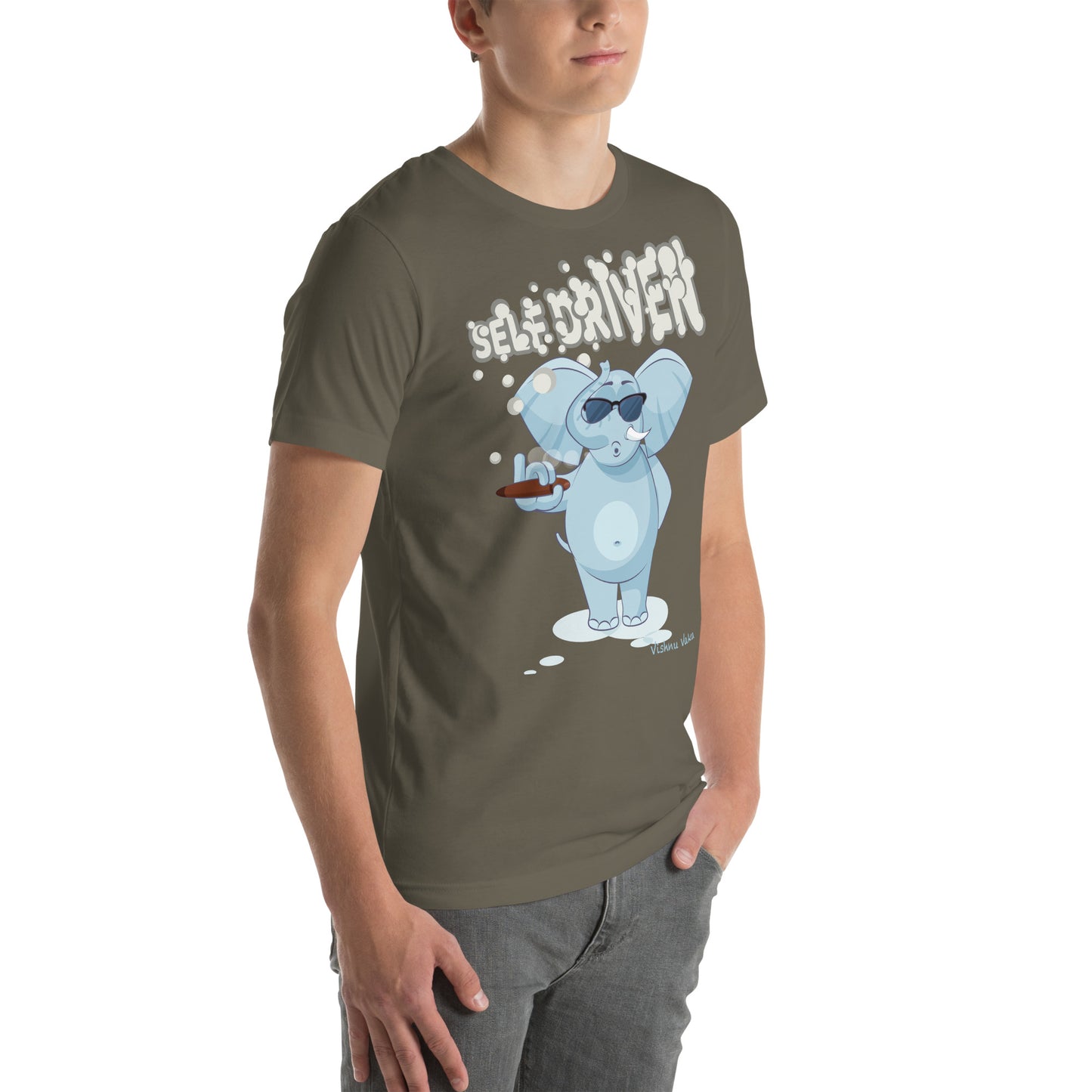 Self Driven, Smoking Elephant shirt