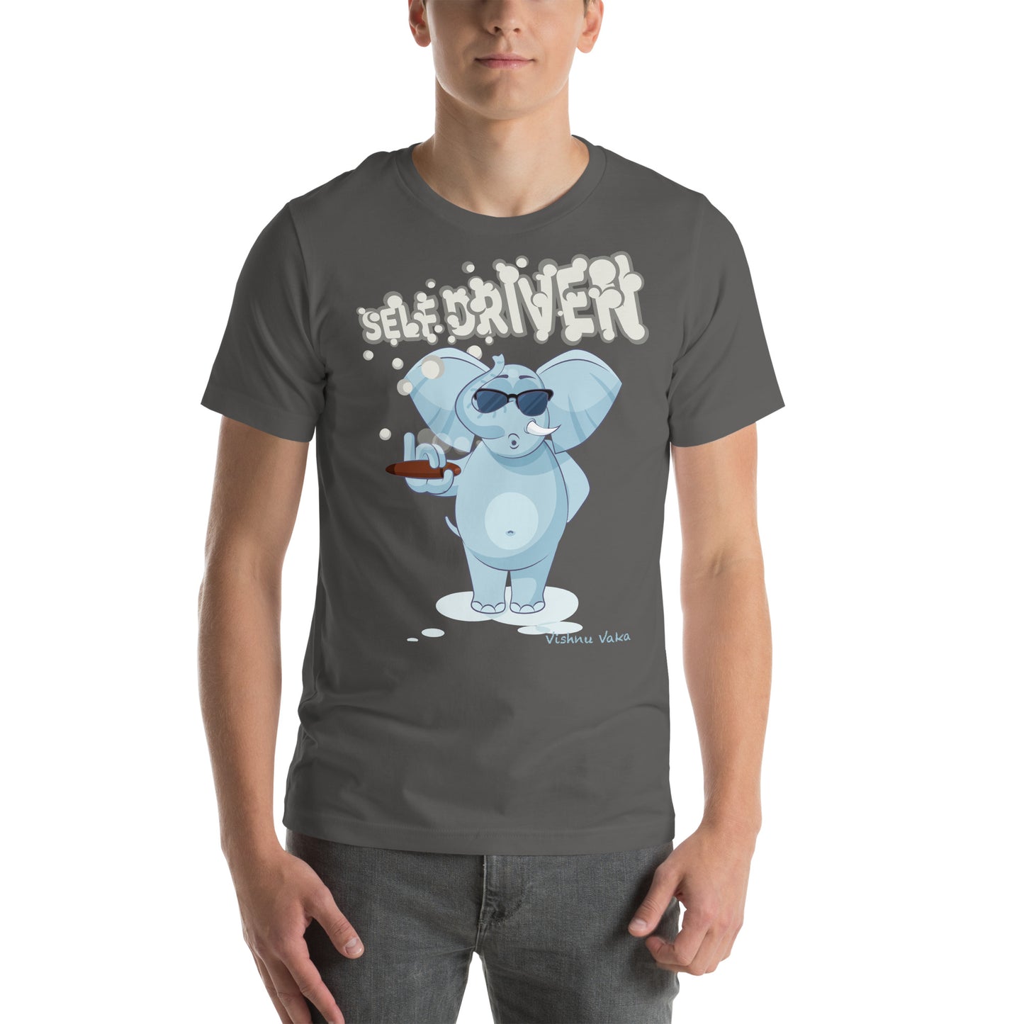 Self Driven, Smoking Elephant shirt
