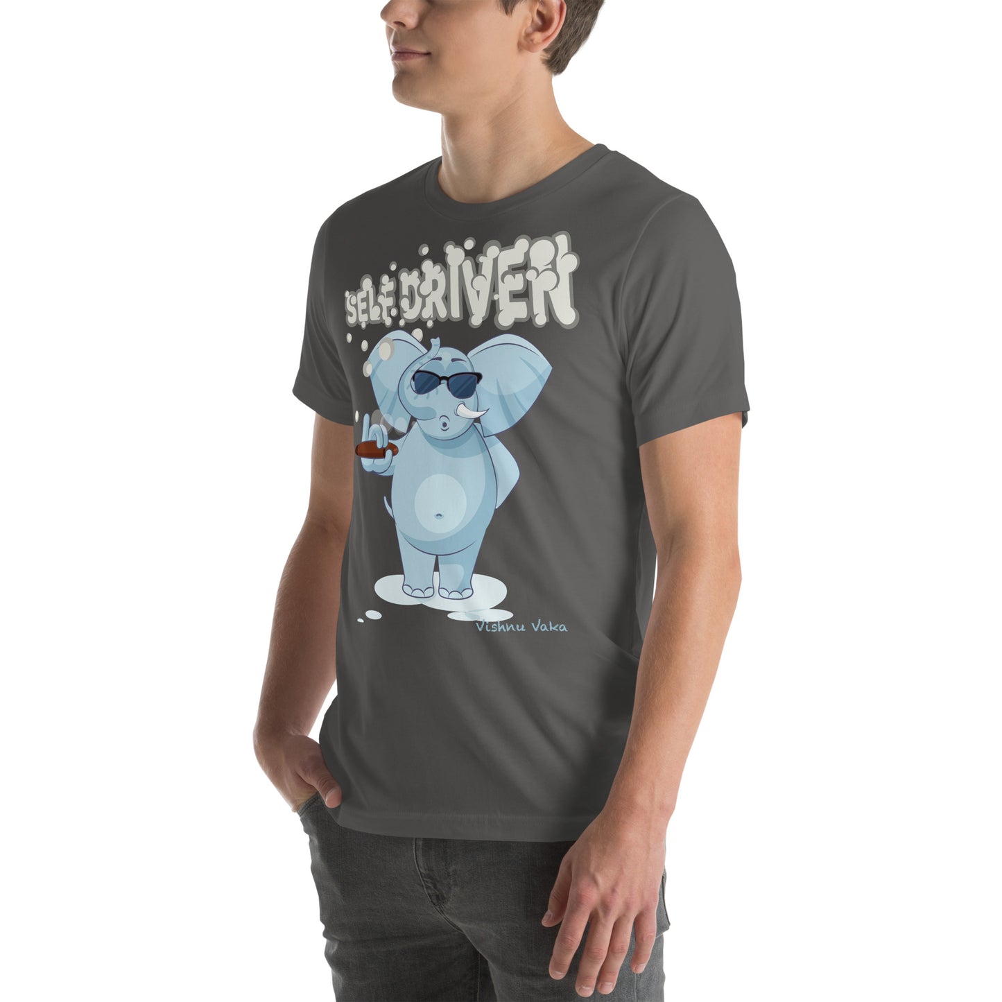 Self Driven, Smoking Elephant shirt