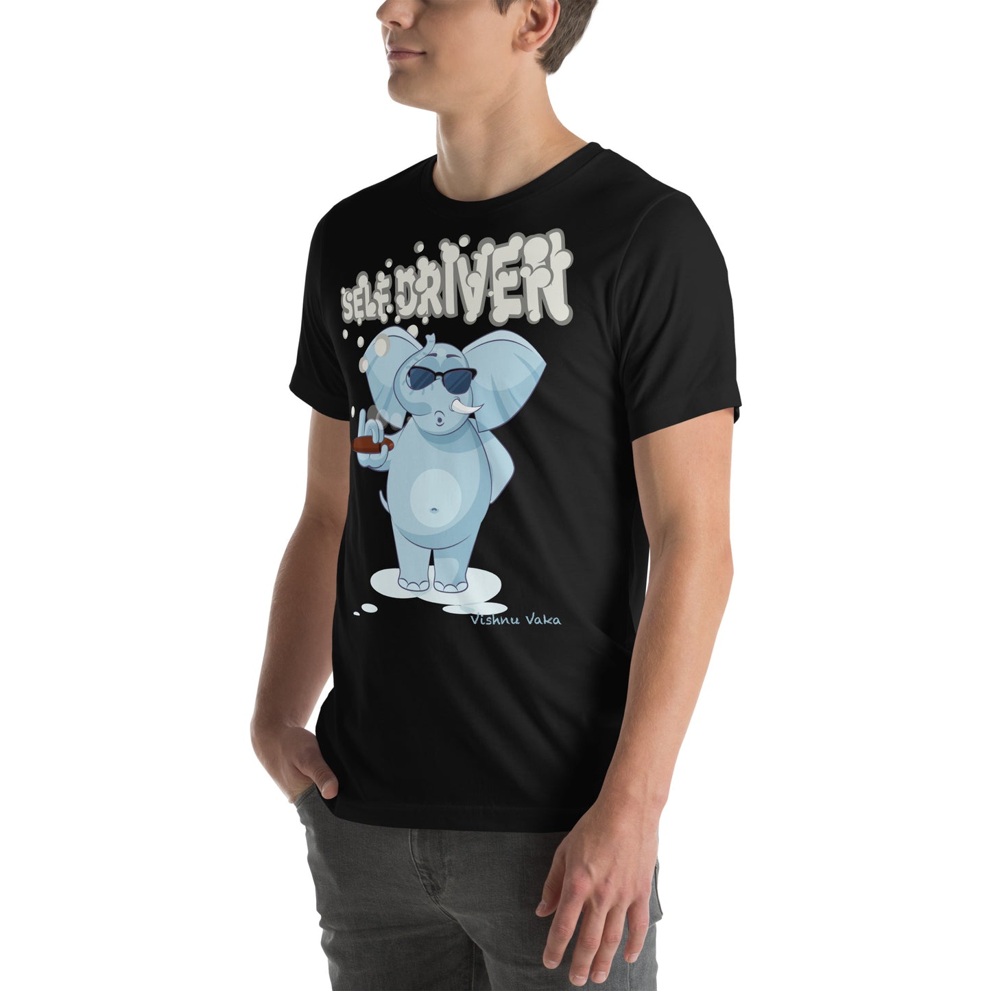 Self Driven, Smoking Elephant shirt