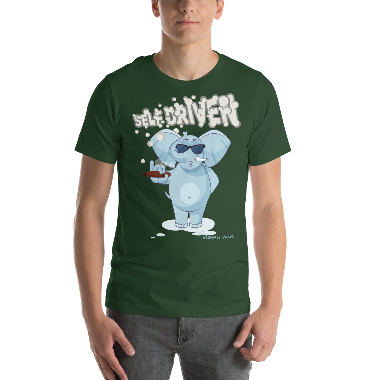 Self Driven, Smoking Elephant shirt