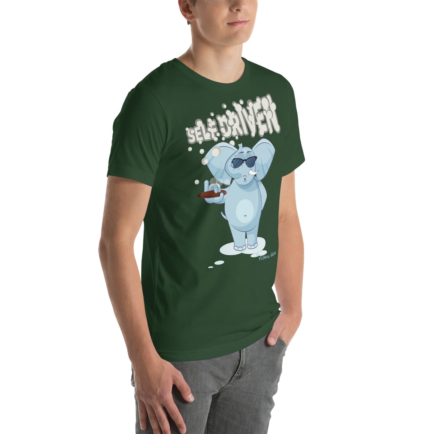 Self Driven, Smoking Elephant shirt