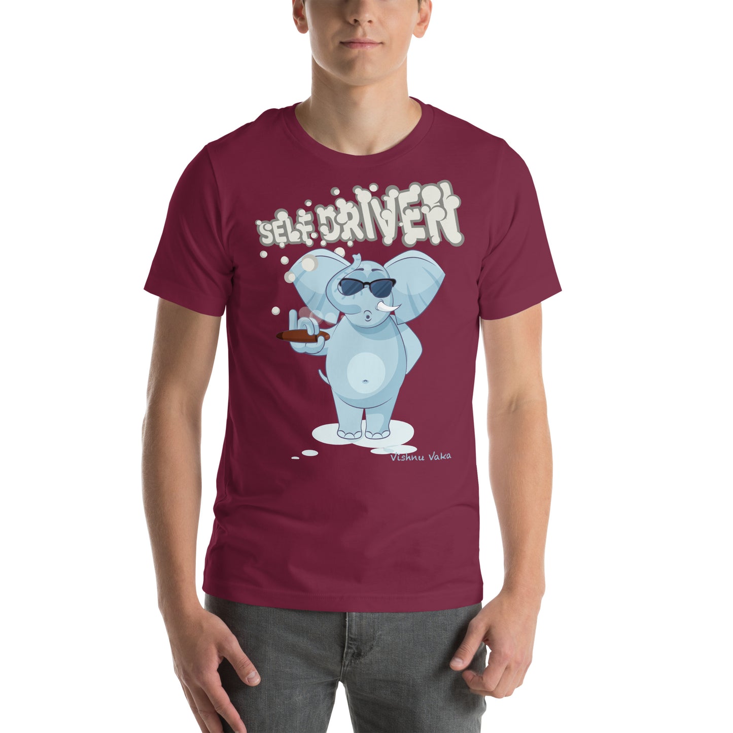 Self Driven, Smoking Elephant shirt