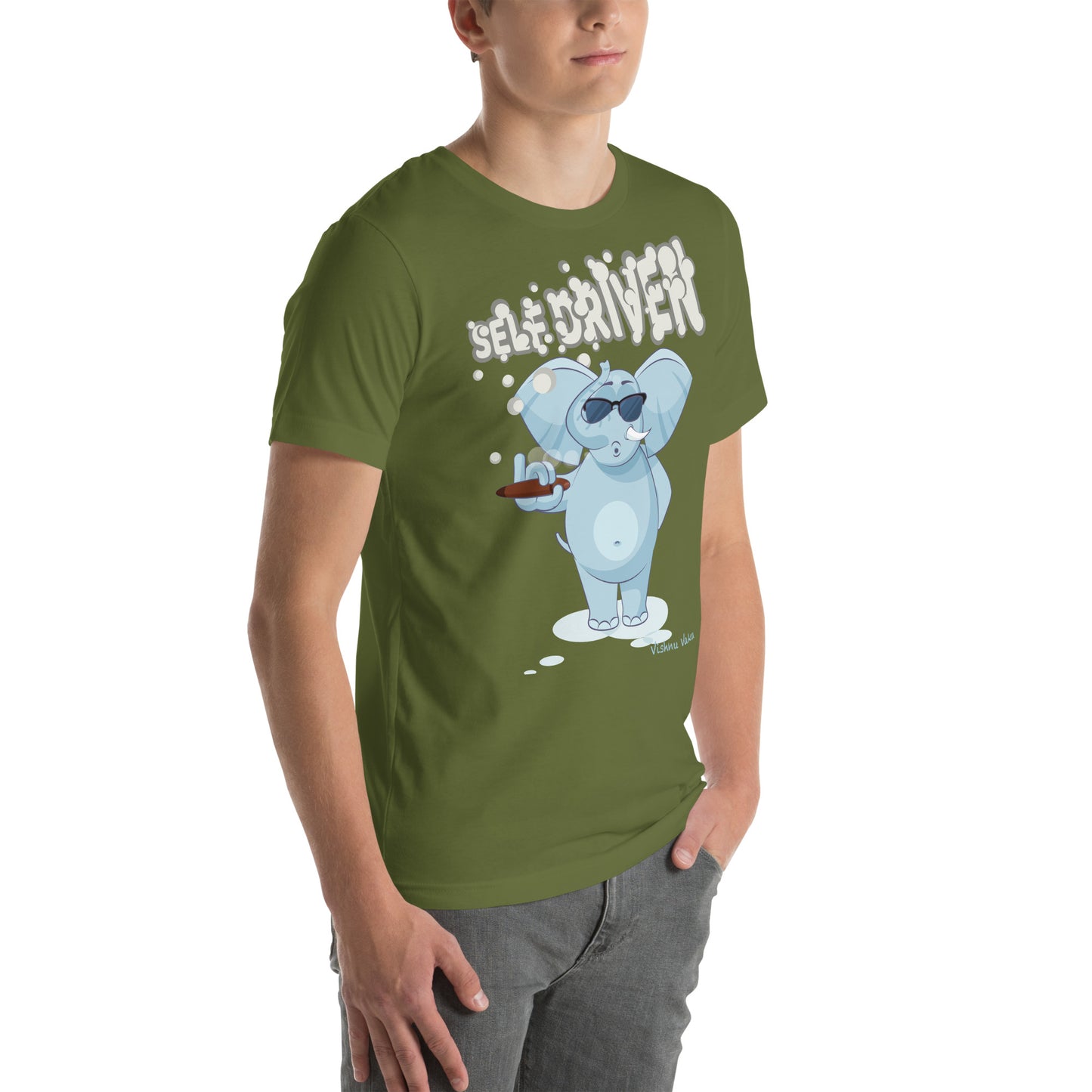 Self Driven, Smoking Elephant shirt